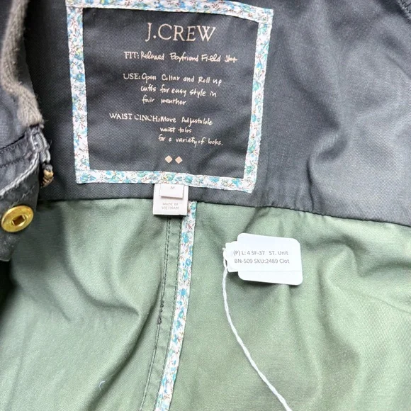 J. Crew green size M Military Field Coat with Structured Silhouette - Picture 8 of 10